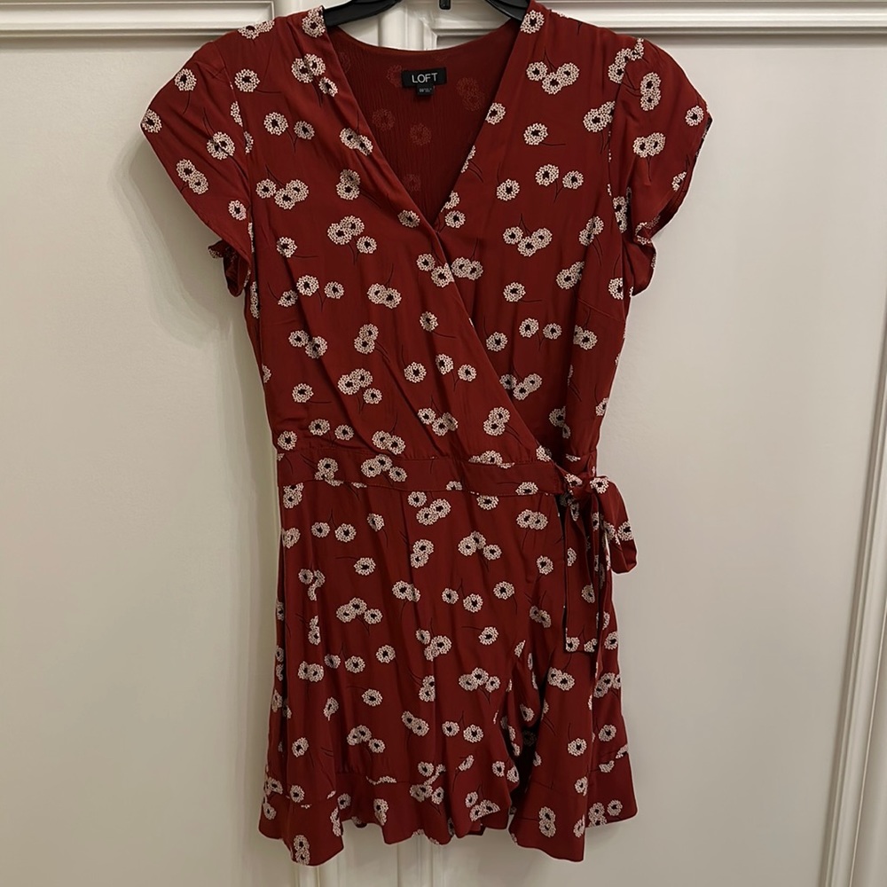 Loft Wrap Dress with hidden shorts